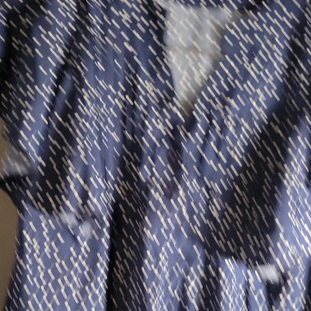 NWOT Shein Curve Polka Dot Flowy Blouse Set in White and Navy 1XL - Picture 5 of 8